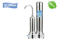 Kitchen Two Stages Countertop Water Filtration System High Grade Faucet Mounted